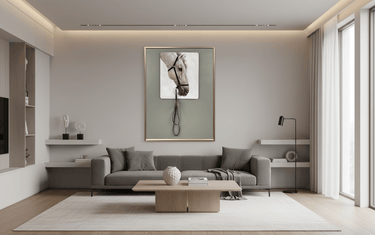 Luxury wall art in modern New Zealand living room by Online8