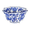 Ren Bowl - Glazed Blue & White (26.7cm)