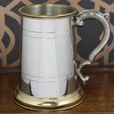 1 Pint Pewter and Brass Traditional Beer Mug Tankard at Online8 Furniture Auckland NZ