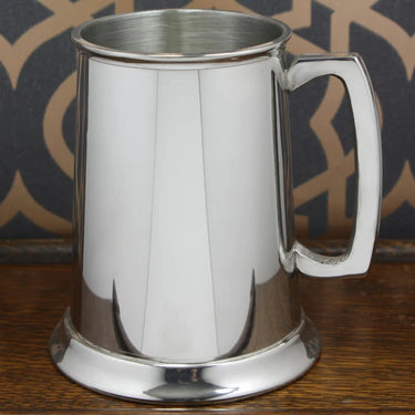 1 Pint Pewter Beer Mug Tankard With Classic Handle at Online8 Furniture Auckland NZ