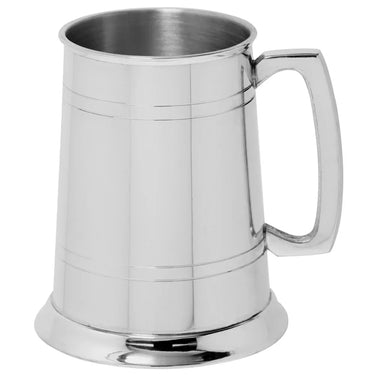 1 Pint Pewter Beer Mug Tankard With Classic Handle at Online8 Furniture Auckland NZ