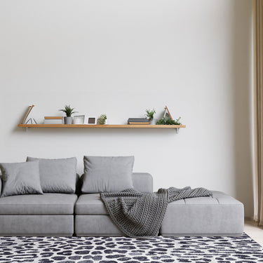 Asana Leopard Black/White Rug