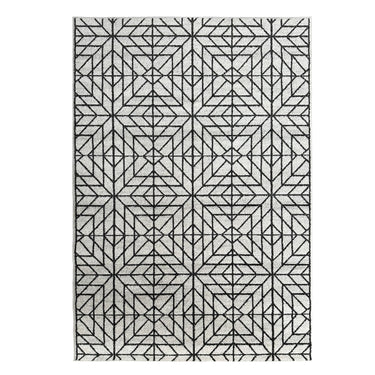 Asana Tile Cream/Black Rug