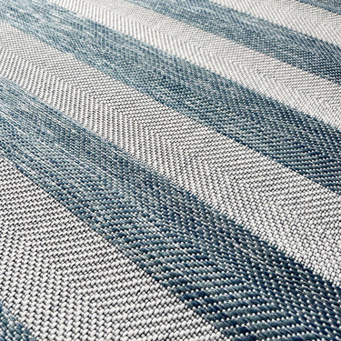 Coast Outdoor Stripe Blue Rug