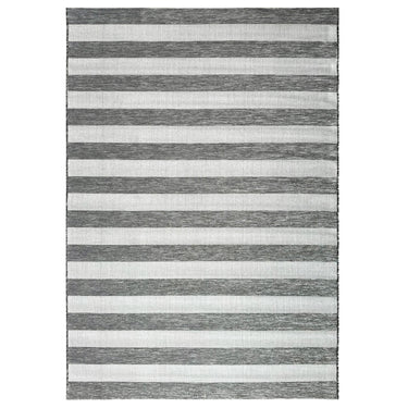 Coast Outdoor Stripe Charcoal Rug