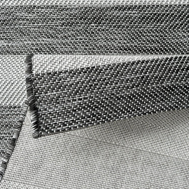 Coast Outdoor Stripe Charcoal Rug