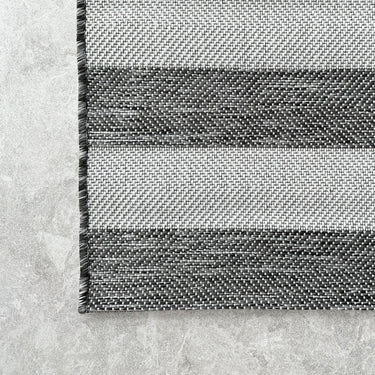 Coast Outdoor Stripe Charcoal Rug