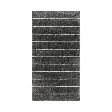 Avery Stripe Charcoal Rug Mat