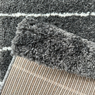 Avery Stripe Charcoal Rug Mat
