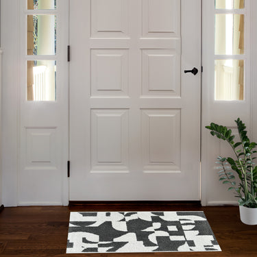 Lucas Urban Black/White Rug Mat
