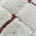 Lowry Grid White/Copper Rug