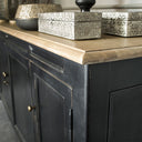 Manoir Sideboard door detail and cabinet storage
