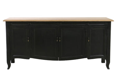 Manoir Sideboard styled with decor accessories on top