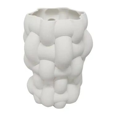 3D Vase Catalina - White at Online8 Furniture Auckland NZ