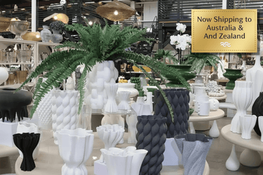 3D Vase Catalina - White at Online8 Furniture Auckland NZ