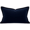 Snugg & Co royal blue velvet lumbar cushion, 400 x 600mm
