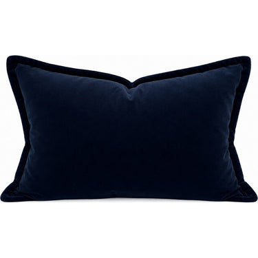 Snugg & Co royal blue velvet lumbar cushion, 400 x 600mm
