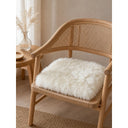 Kaikoura Long Wool Square Seat Pad - Ivory at Online8 Furniture Auckland NZ