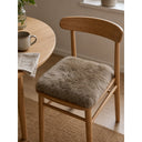 Kaikoura Long Wool Square Seat Pad - Taupe at Online8 Furniture Auckland NZ