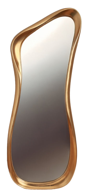 Tall vintage gold abstract mirror, 690 x 1720mm