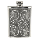 6oz Pewter Hip Flask with Celtic Knot Design at Online8 Furniture Auckland NZ