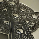 6oz Pewter Hip Flask with Intricate Celtic Cross Design at Online8 Furniture Auckland NZ