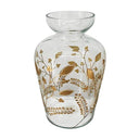 Oro Waisted Vase - Clear/Gold (32cm)