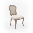 Provincial Rattan Back Dining Chair - side view