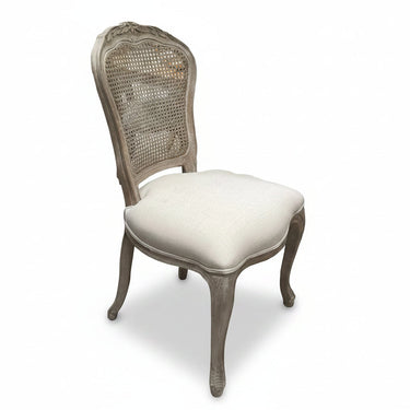Provincial Rattan Back Dining Chair - front view