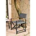 Xeta Outdoor Directors Chair Black / Natural