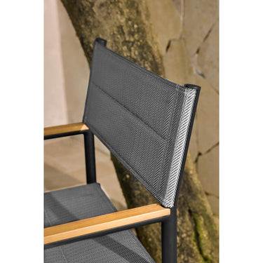 Xeta Outdoor Directors Chair Black / Natural