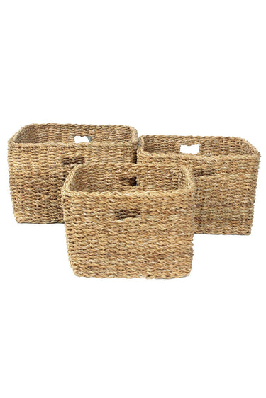 Briar Large Square Baskets S/3