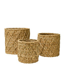 Briar Round Diamond Baskets S/3