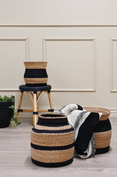 Tulaa Basket - Natural w/Black alternate view