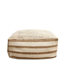 Navara Pouf natural with white styled in a living room