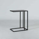 Cantilever Side Table in black iron, alternate view