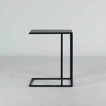 Cantilever Side Table in black iron