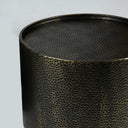 Drum coffee table set, styled detail