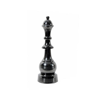 Queen Chess Ornament - Black Nickel (34cm)