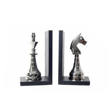 Chess King & Knight Bookends - Pair