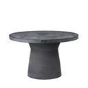 BROSTE Copenhagen Fiberclay Large Dining Table Charcoal Grey front view
