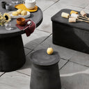 BROSTE Copenhagen Fiberclay Large Dining Table Charcoal Grey detail view