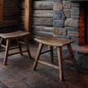 Antique Stool _ Elm at Online8 Furniture Auckland NZ