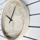 Paige Clock Antique White Frame 48x48x6.5cm