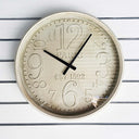 Paige Clock Antique White Frame 48x48x6.5cm