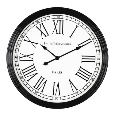 Aslan Clock Black Frame 38.5x38.5x6.5cm