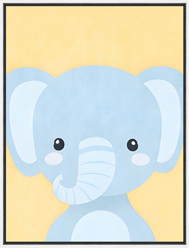 Blue Elephant Wall Art