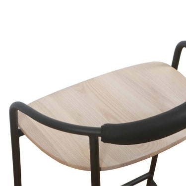 Forge Counter Stool natural ash seat detail