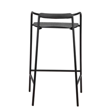 Forge Counter Stool side profile in black