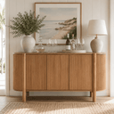 Weiss Natural Timber and Stone 3 Door Sideboard - lifestyle